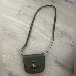 Saint Laurent Kaia Small Crossbody in Olive Green